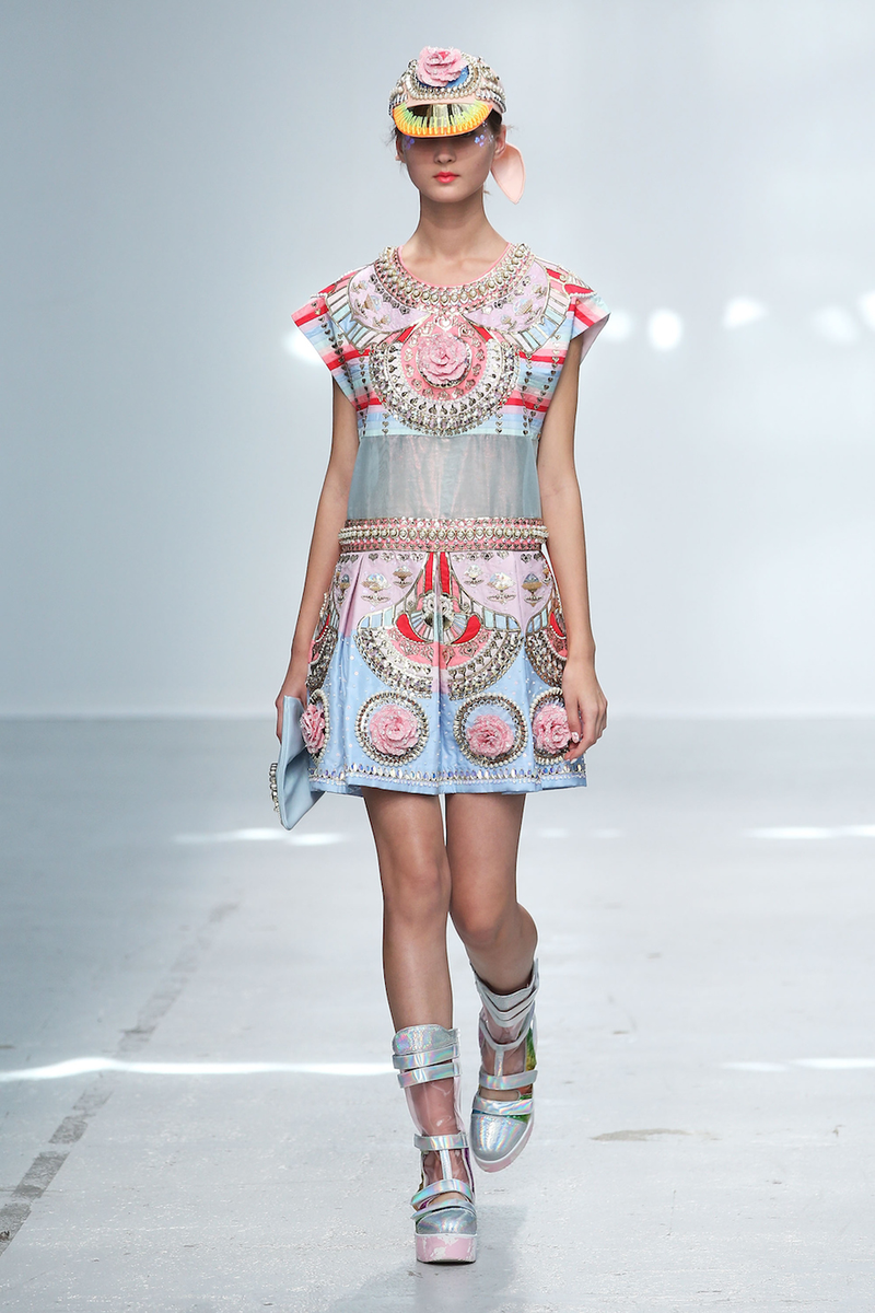 Illustration for article titled Paris Fashion Week: Manish Arora's Wacky, Acid House Space Queens